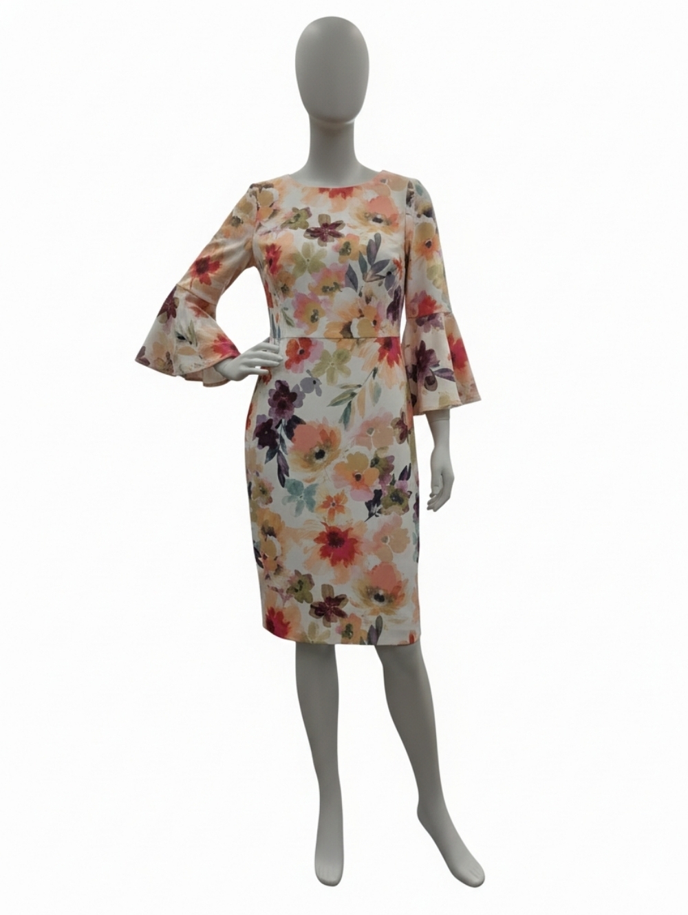 Calvin Klein Multicolor Floral Dress